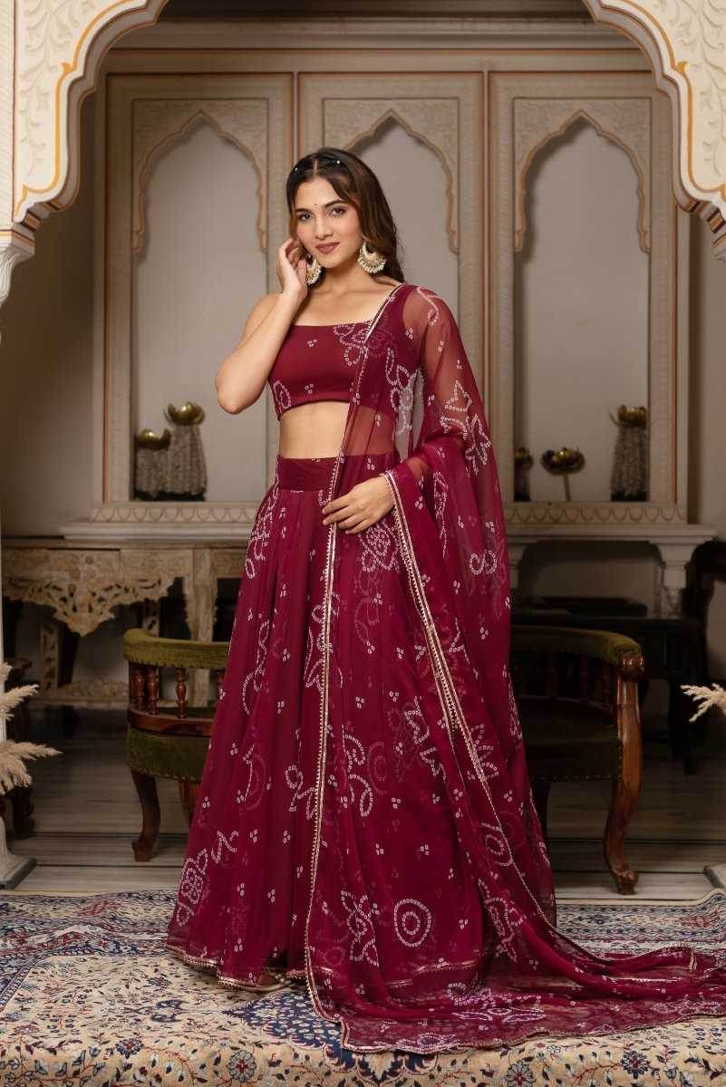 Georgette Printed Lehenga - MYLUXURY LANE ENTERPRISE